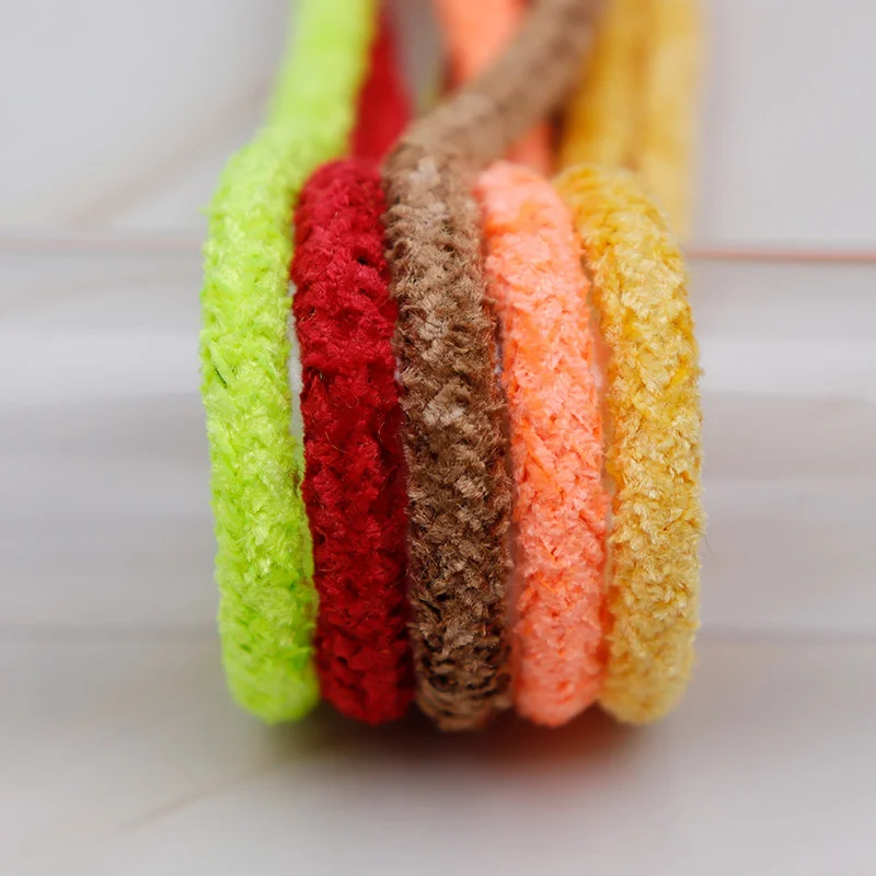 6.5MM Hairy Shoelaces 60-180cm Macaron Color Velvet Rope 10pairs For Cute Canvas Girl Lady Cord Zapatillas Mujer Wholesale