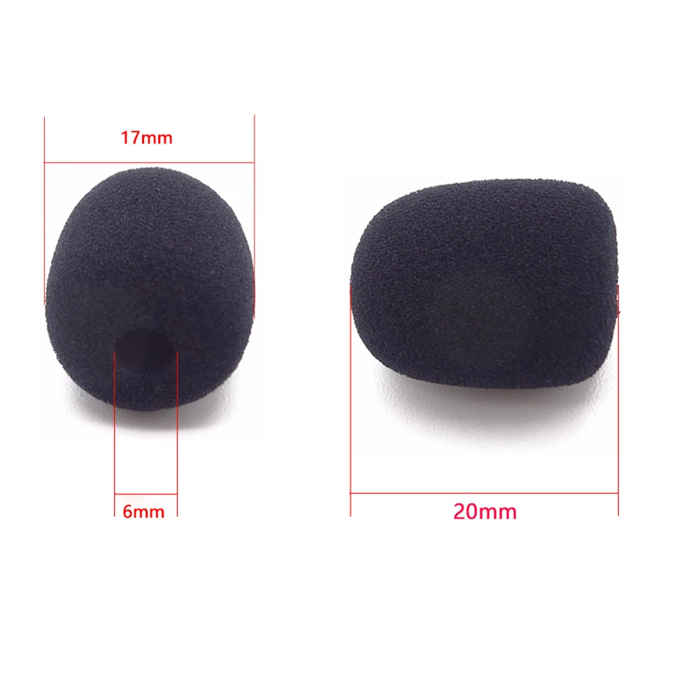 

10pcs 6mm Mini Headset Microphone Cover Sponge Foam Windscreen Replacement Lavalier Gooseneck Conference Mic Cover 4Colors