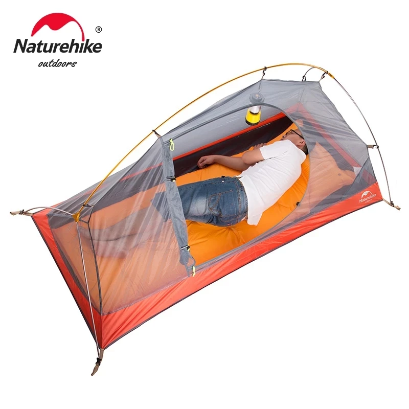 Naturehike Cycling Camping 2 Person Tent 20D Silicone Nylon Outdoor Waterproof Ultralight Tent Camping Backpack Nature hike Tent