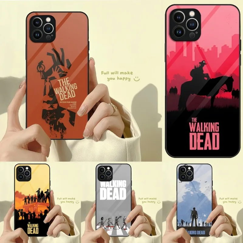Чехол для телефона Ходячие мертвецы закаленное стекло IPhone Apple 13pro Max 12 11 Mini X XR XS 8 7 6s