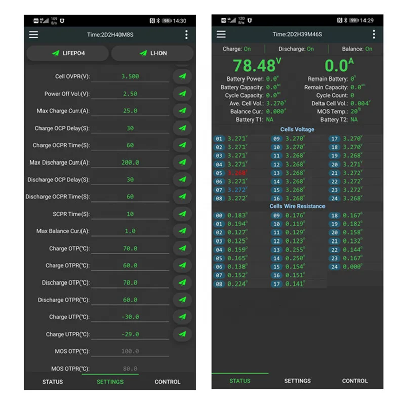 Bluetooth Smart BMS Li-Ion LiFePo4 LTO Ebike литиевый аккумулятор 18650 защитная плата для хранения