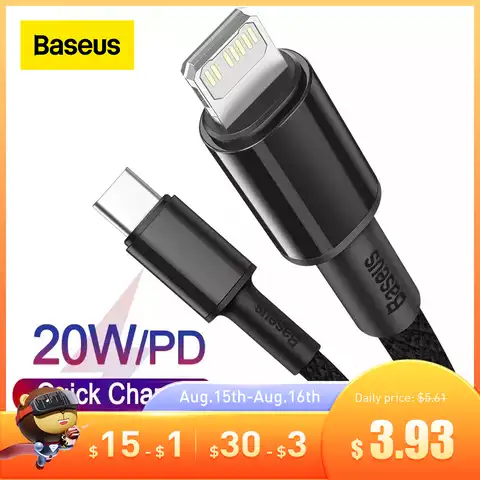 Baseus PD 20 Вт USB C кабель для iPhone 13 12 Pro Max Быстрая зарядка для iPhone USB C кабель USB Type C кабель для передачи данных USB зарядное устройство
