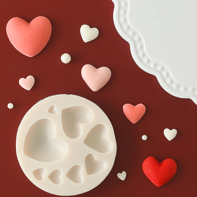 

Cakesmile Various Love Heart Shape Silicone Mold Baking Chocolate Silicone Mould For Soap Cookies Fondant Cake Tools Decorating