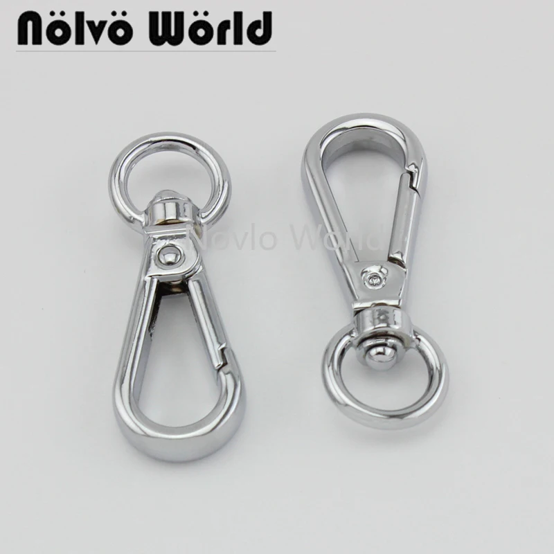 

20-100pcs 6 colors 50*12mm 1/2" chrome metal buckle dog collar buckle chain clasp lobster swivel snap hook