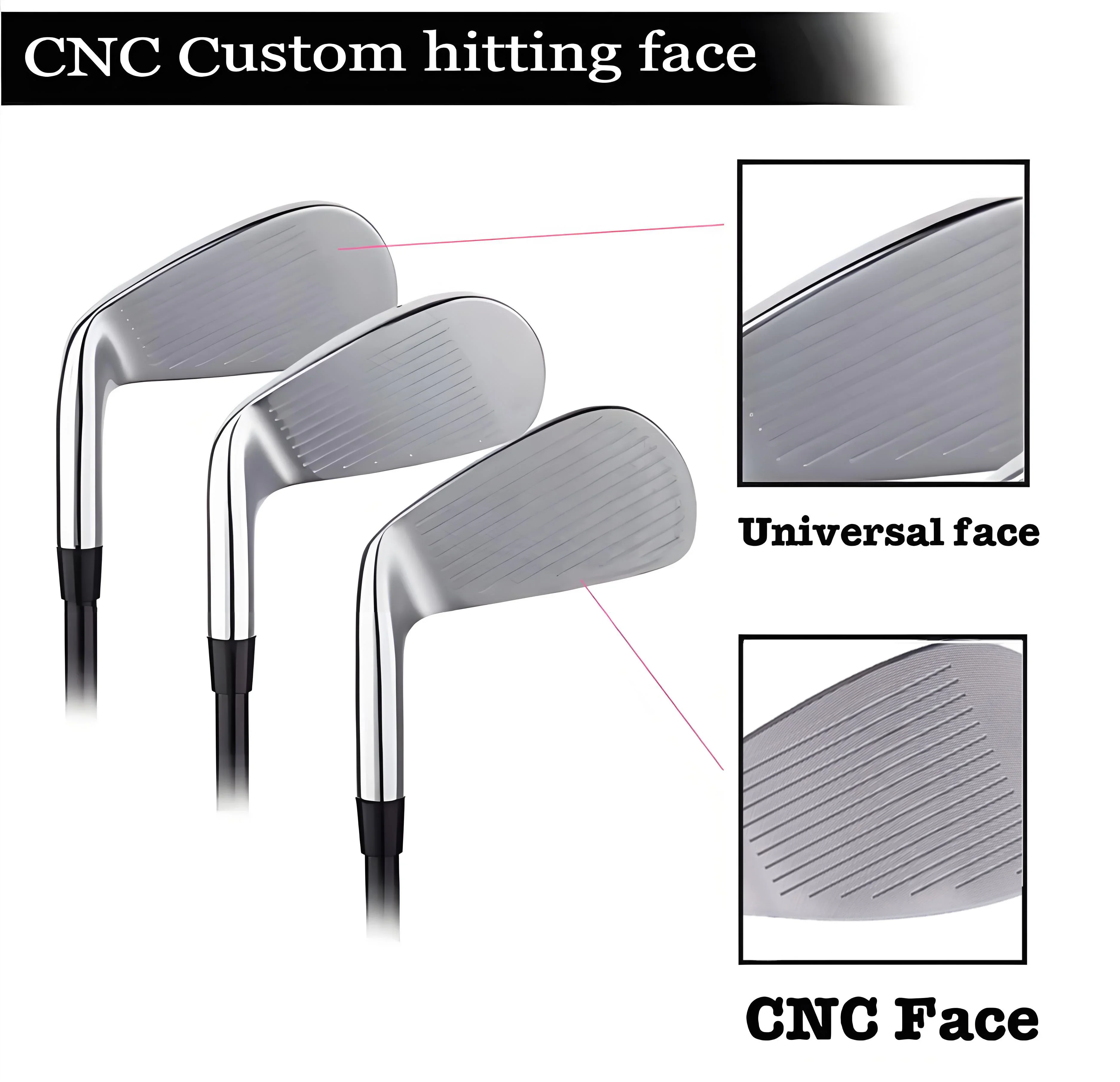 Соответствующие USGA 52 56 60-градусные головки клина для гольфа правосторонний