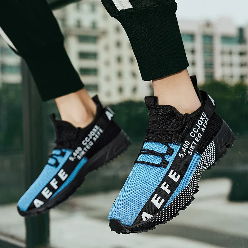 Large Size 40-47 Fashion Breathable Male Sports Shoes Light Anti-slip Men's Running Sneakers Comfortable Running Shoes For Men