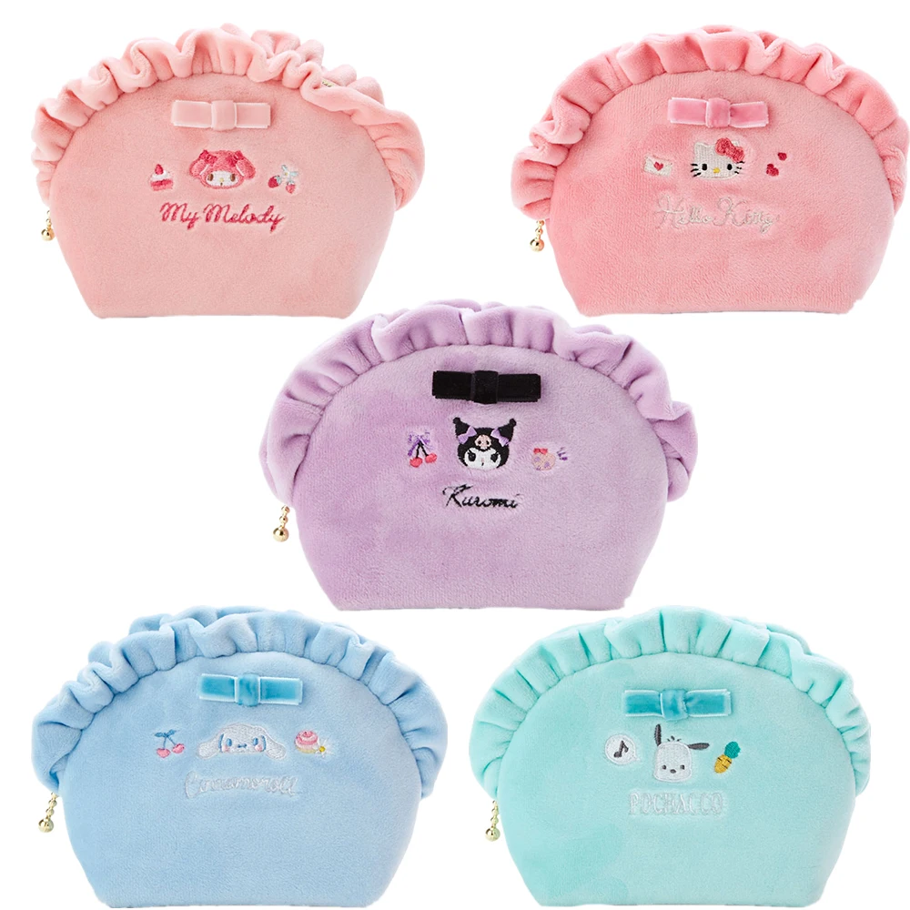

Kawaii Cartoon Kuromi Hellokts My Melody Plush Coin Purse Anime Soft Plushie Animals Doll Dumpling Storage Bag Pouch Gifts Toys