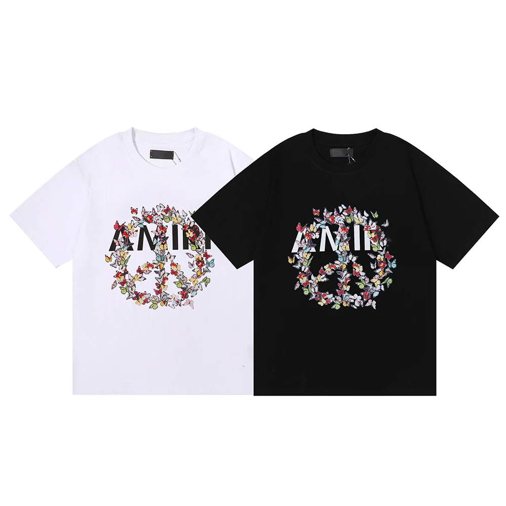 

Men's Hip Hop Streetwear Graphic T-Shirt Cotton Monogram Print T-Shirt