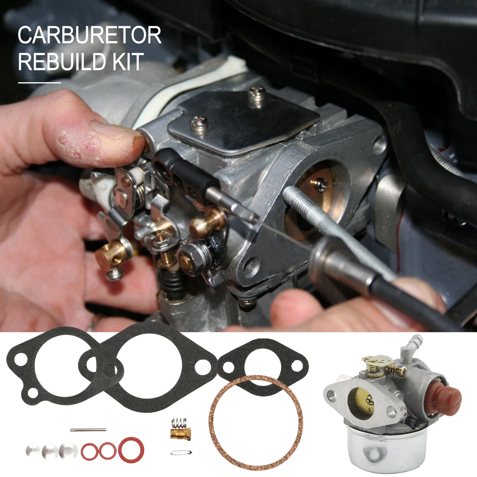 

18-7037 Carburettor Rebuild Kit Carburetor Carb Gasket FitsChrysler Force Outboard 9.9 15 75 85 105 120 130 135 150 HP Pure