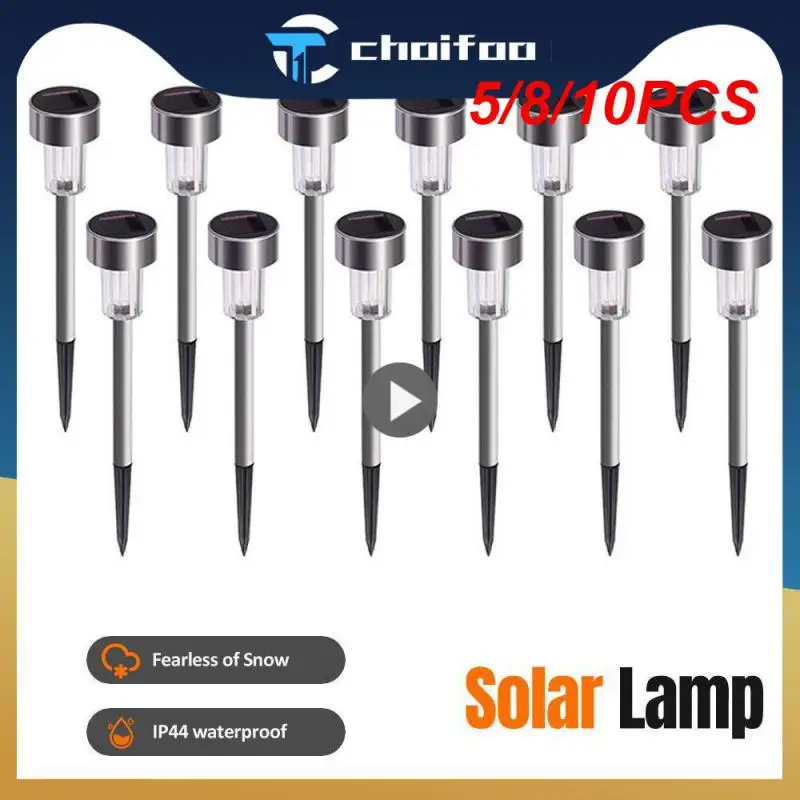 

5/8/10PCS Pathway Lights Outdoor 1.2v40mah Lawn Floor Lamp Garden Decorative Walkway Lighting Decorative Lamp Lamp