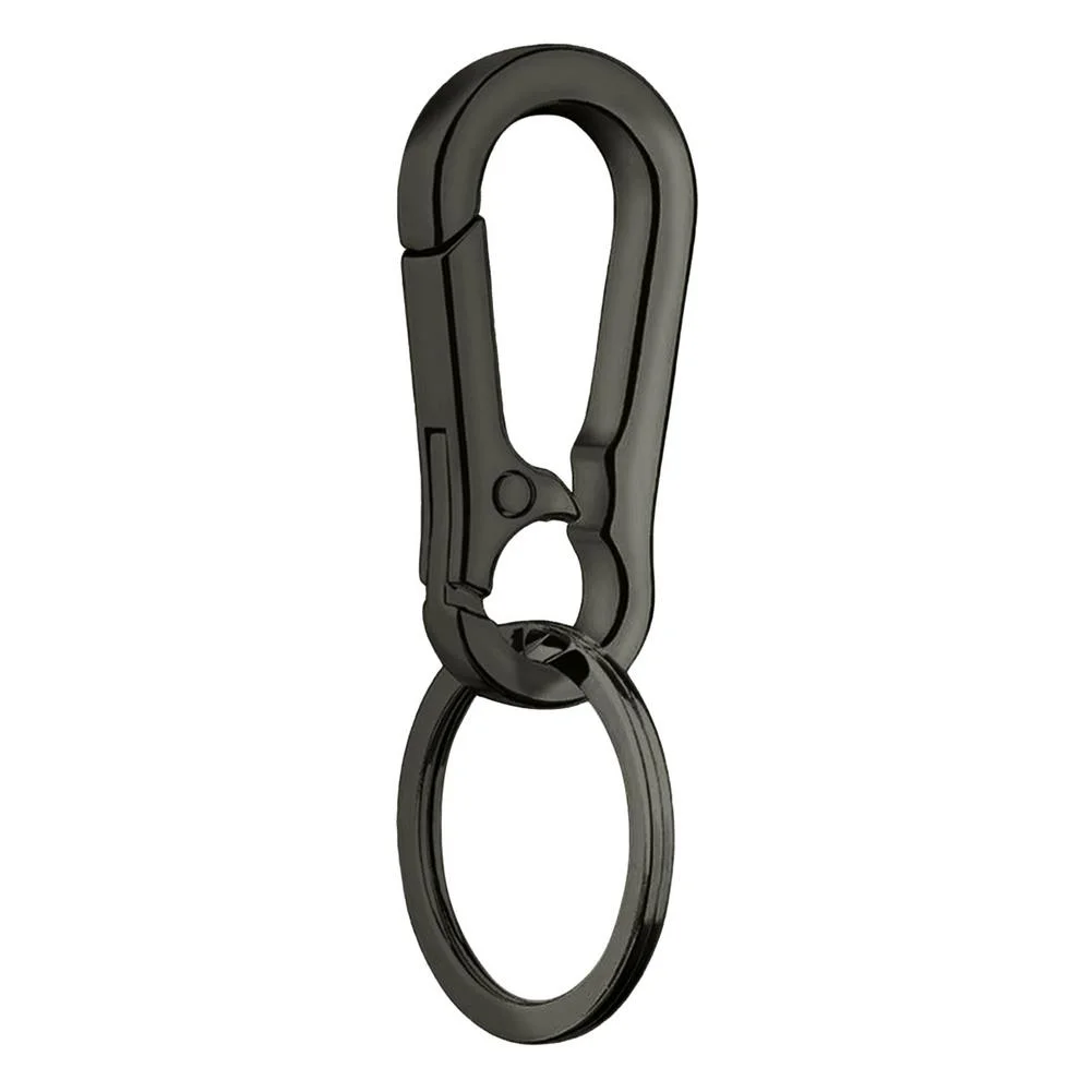 

Брелок для автомобиля из нержавеющей стали прочный карабин, простой брелок в форме крючка для скалолазания, из нержавеющей стали, подарок для мужчины