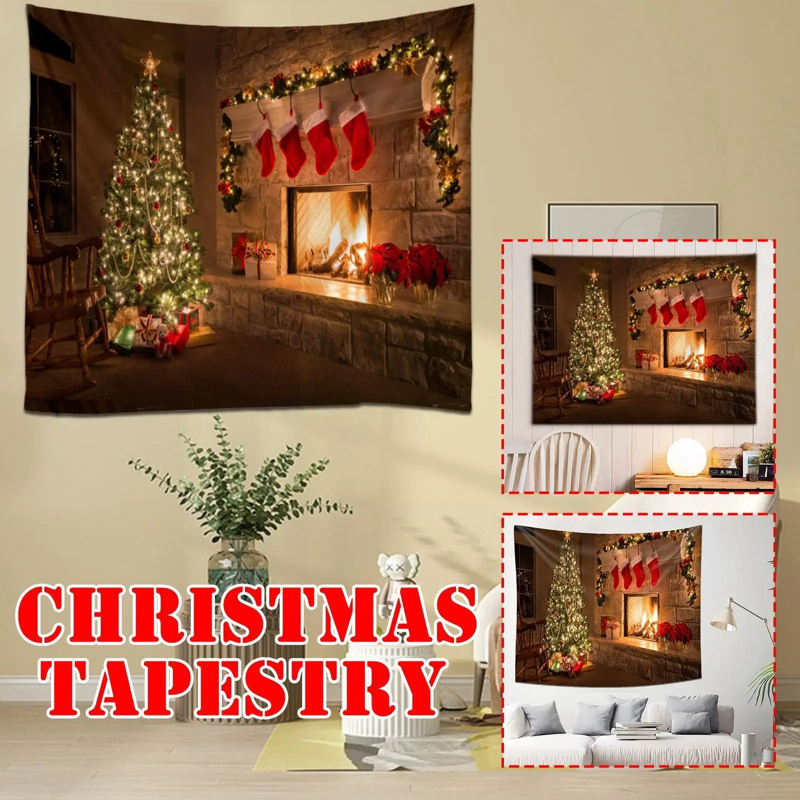 

150*130 см Рождественский гобелен, украшение для дома 2022, рождественские украшения V9X0