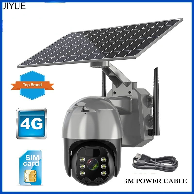 

4G Solar IP Wifi 1080P CCTV Video Wireless Surveillance Camera Outdoor Optical Zoom TF Card Audio Output Digital Zoom Technology
