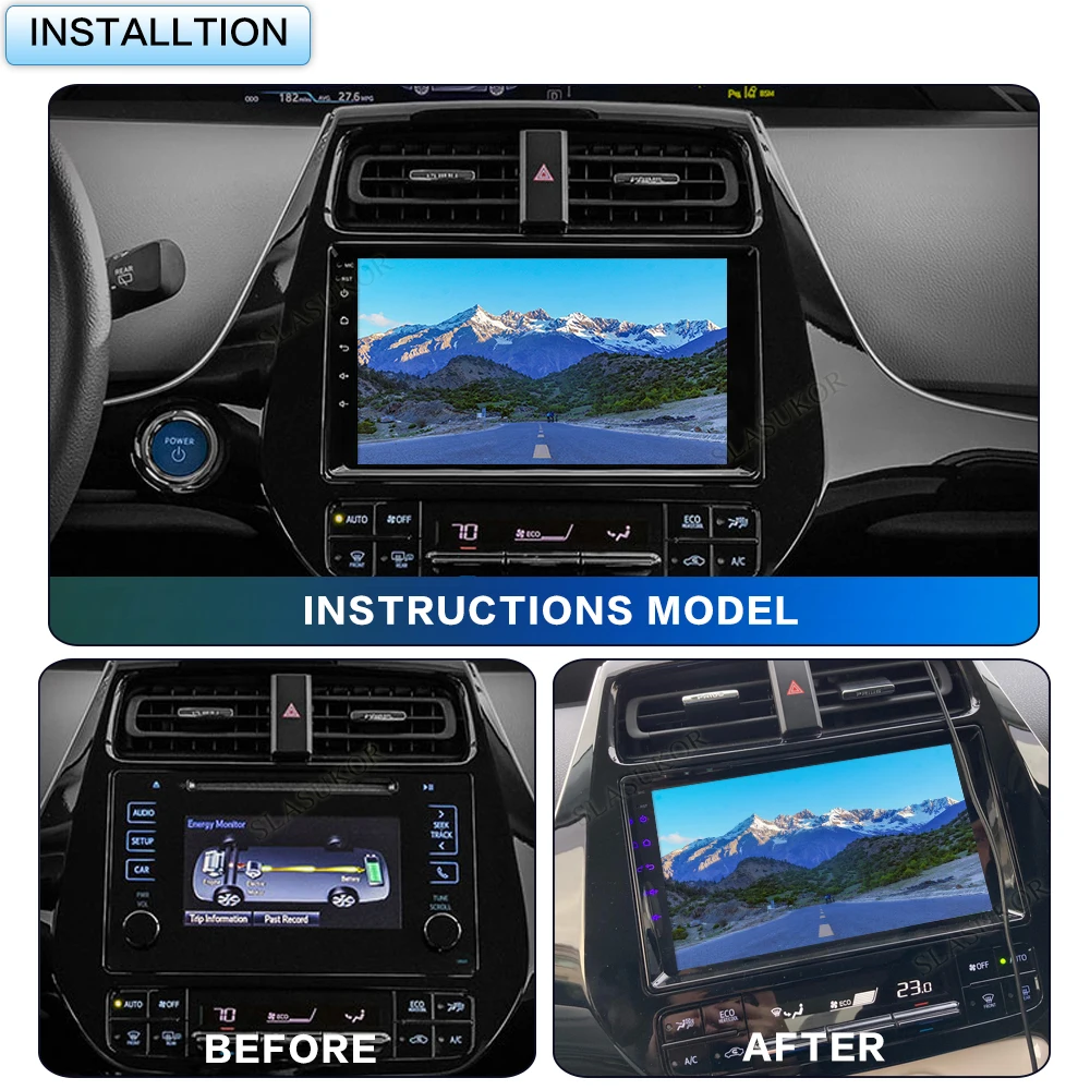 9-дюймовый для Toyota Prius XW50 2015-2020 автомобильный радиоприемник панель автомобильного