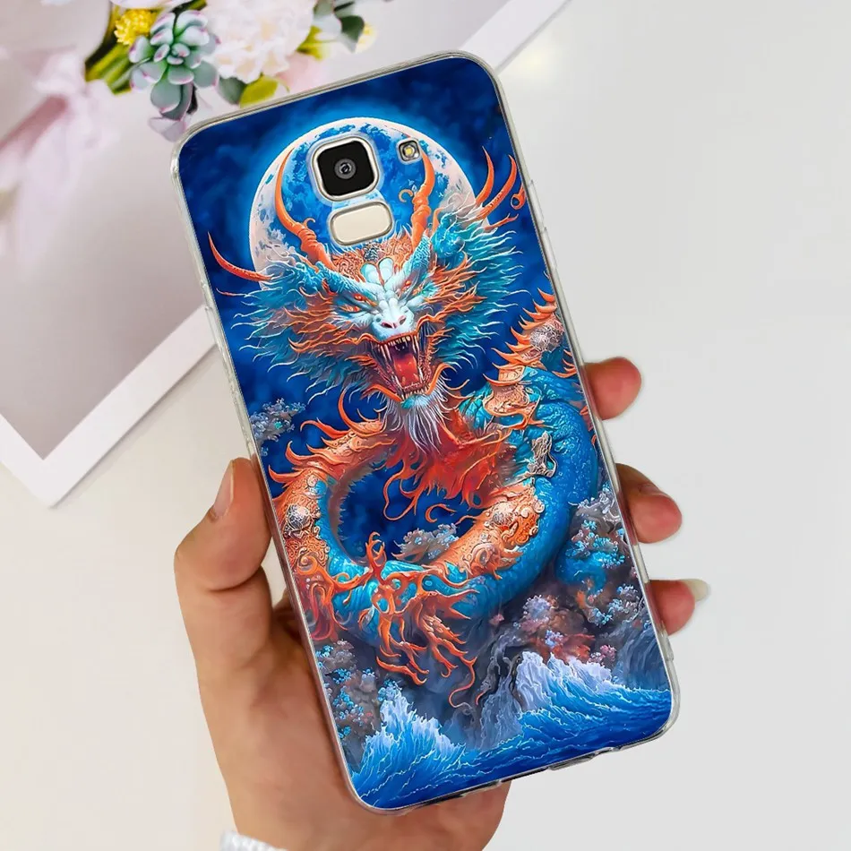 Для Samsung Galaxy J6 + 2018 чехол для телефона J 6 Plus SM-J600F J610G модный крутой узор Мягкие