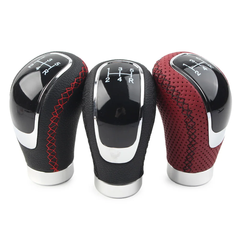 Автомобильная 5-скоростная универсальная кожаная автомобильная ручная ручка