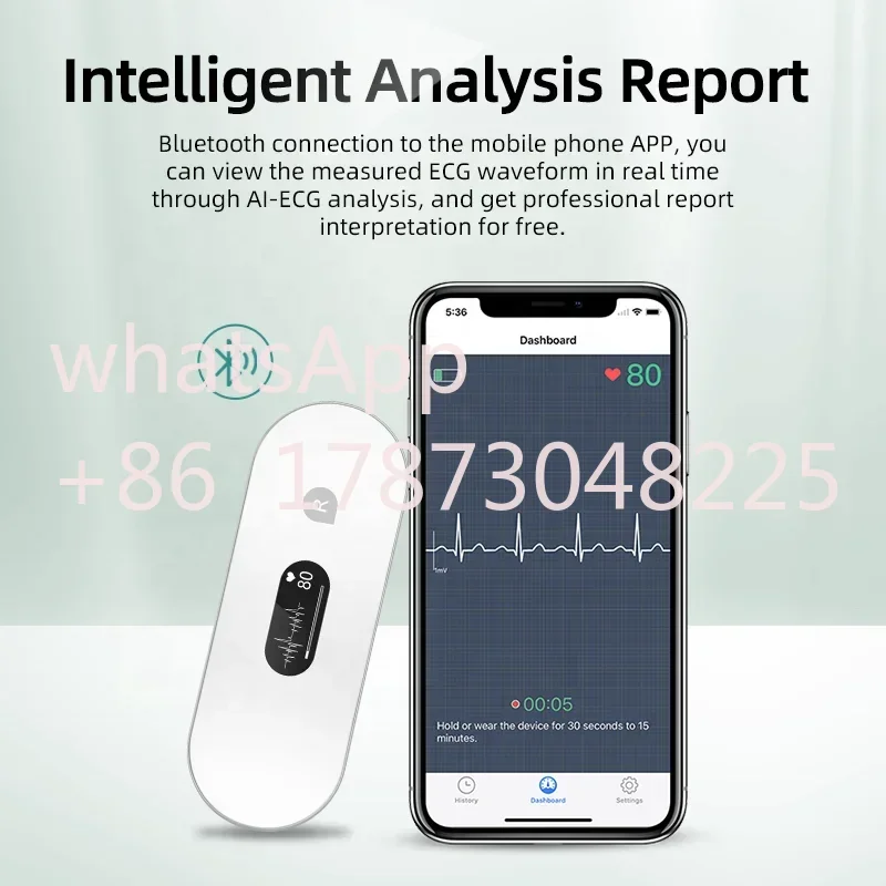 LEPU 24-часовой портативный монитор ЭКГ/ЭКГ Холтер с анализами AI