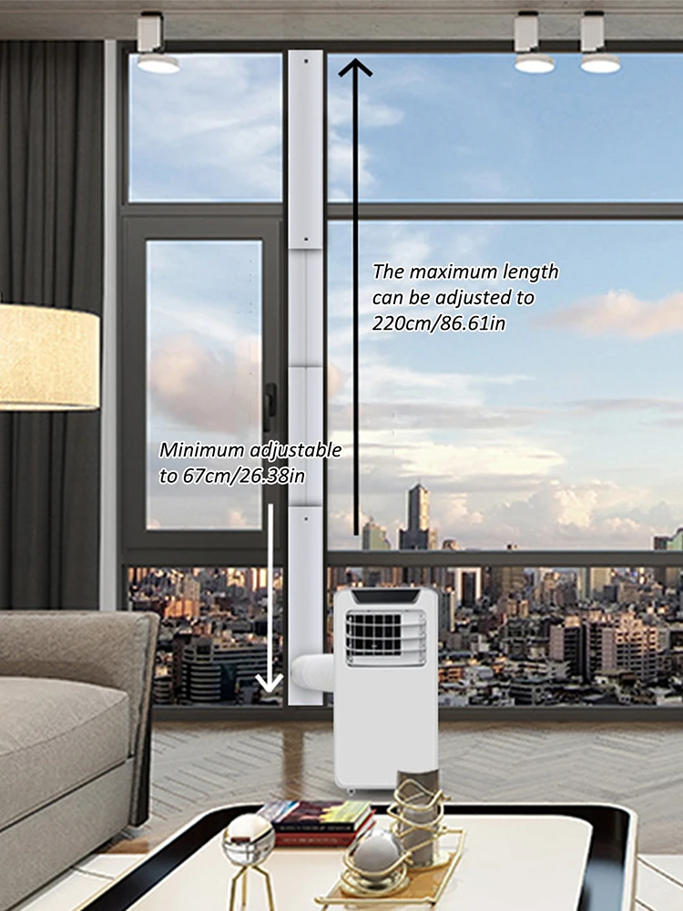 

Adjustable Portable Air Conditioner Window Kit Slide Plate Wind Shield Window Adapter Connector Air Conditioning Accessories