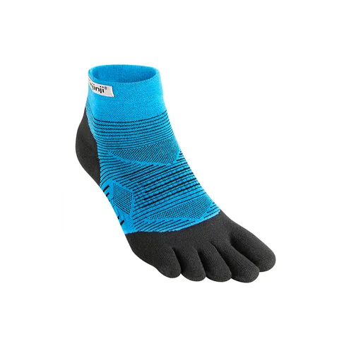 Носки Injinji с пятью пальцами, низкие, тонкие, для бега, предотвращающие появление блистеров, мужские быстросохнущие однотонные, для велоспорта