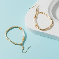 kose new fashion round pendant womens earrings korean earrings womens geometric gold earrings wedding 2022 kolczyki jewelry
