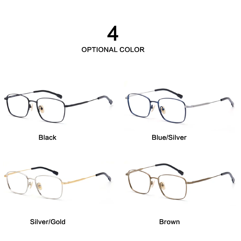 Оправа из чистого титана для мужских очков ручной работы новая японская Ретро