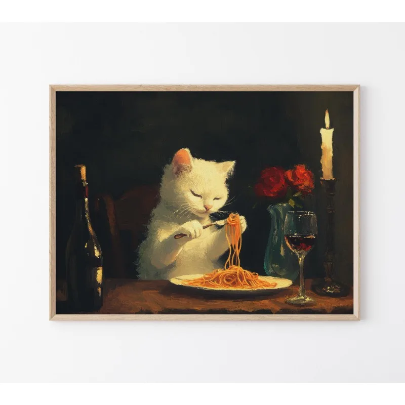 

Картина на холсте "Винтажный милый кот"