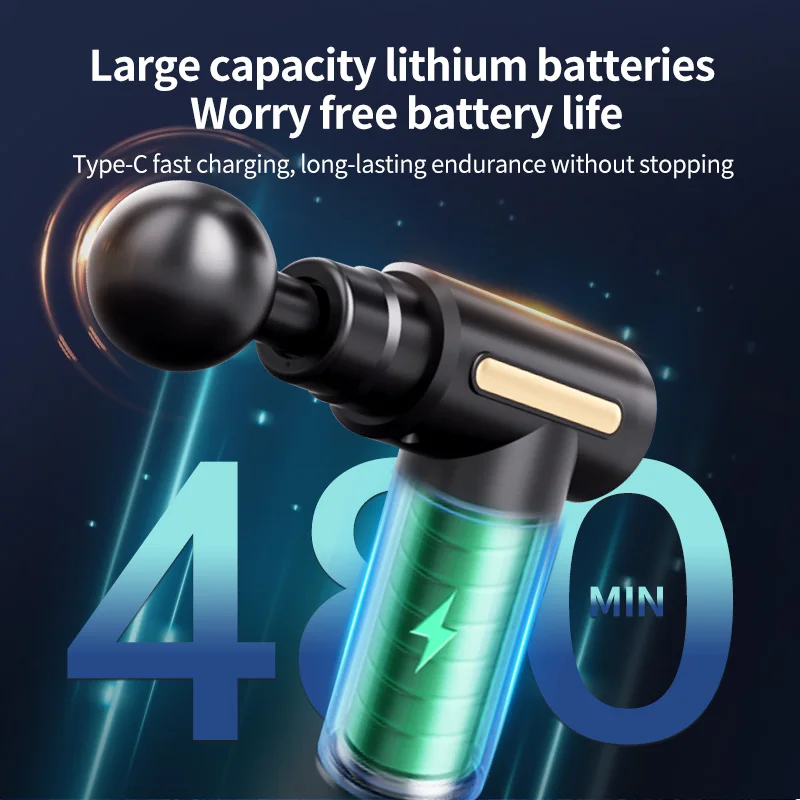 Портативный пистолет для глубокого массажа тканей