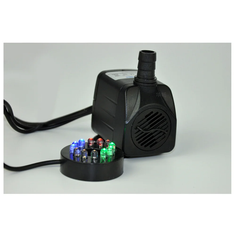 

Submersible Fountain Pump wiht LED Light Indoor Fountains, Tank Water Pump Submersible Home Décor