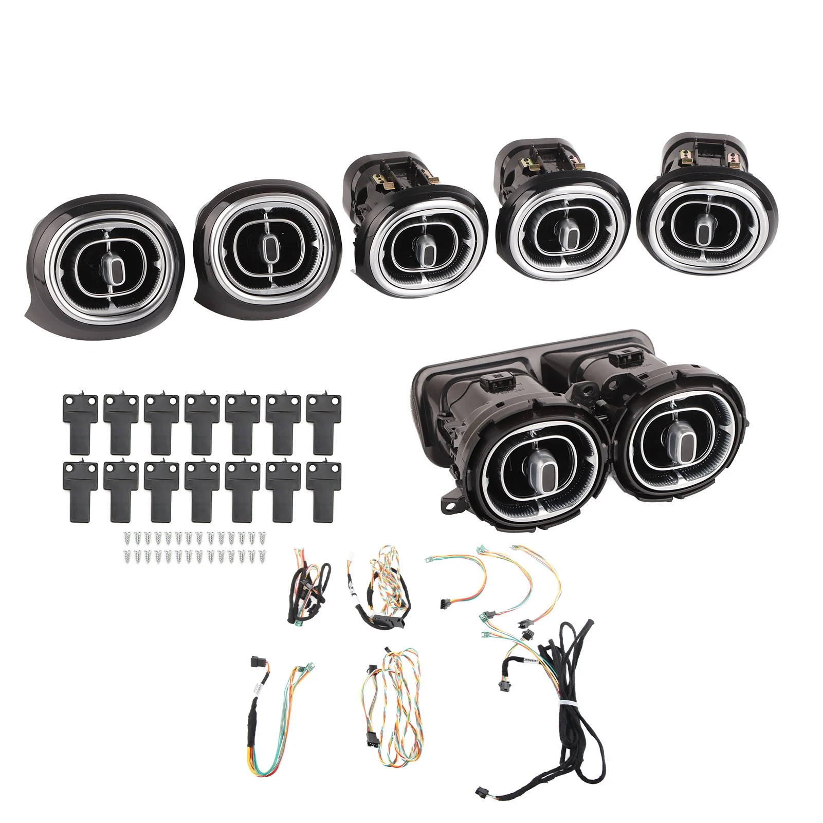 7шт 64 цветных передних задних светодиодных комплекта наружного освещения