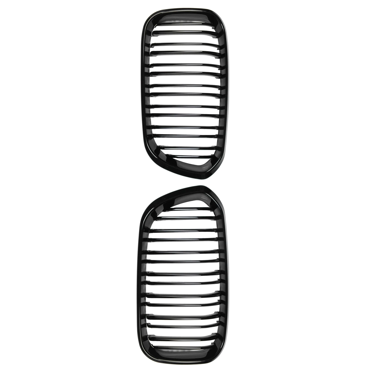 

Передний гоночный гриль для BMW F20 F21 1 Series 2015 2016 2017, спортивный двойной радиатор, решетка для радиатора (глянцевый черный)