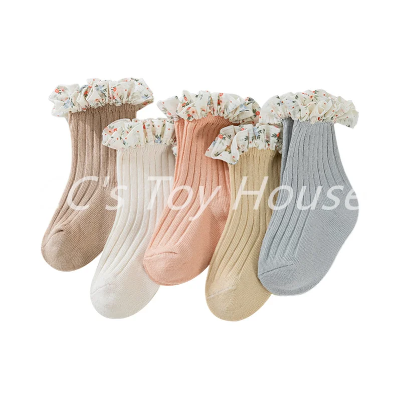 

Spring Summer Baby Lace Socks for 0-8Y Girl Newborn Kid Socks Baby Cotton Socks