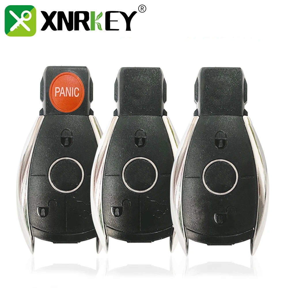 Xnrkey 2/3/4 Pulsante Car Remote Key Shell Fob Case Cover Per Mercedes Benz A B C E S Cl Cls Cla Clk W203 W204 W205 W210 W211 W212