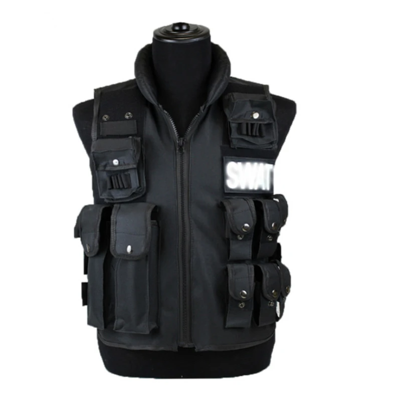 

11 Pockets Tactical Vest Men Hunting Vest Outdoor Waistcaot Military Training CS Waistcoat swat Protective Modular Security Vest