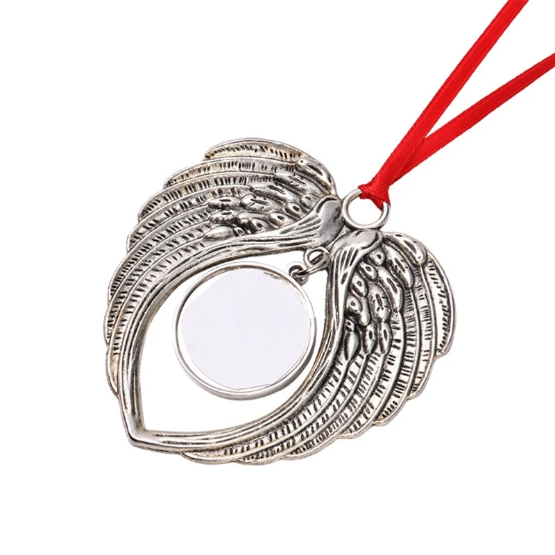 

Hot Transfer Printing Consumables Supplies Angel Wing Photo Pendants Necklaces