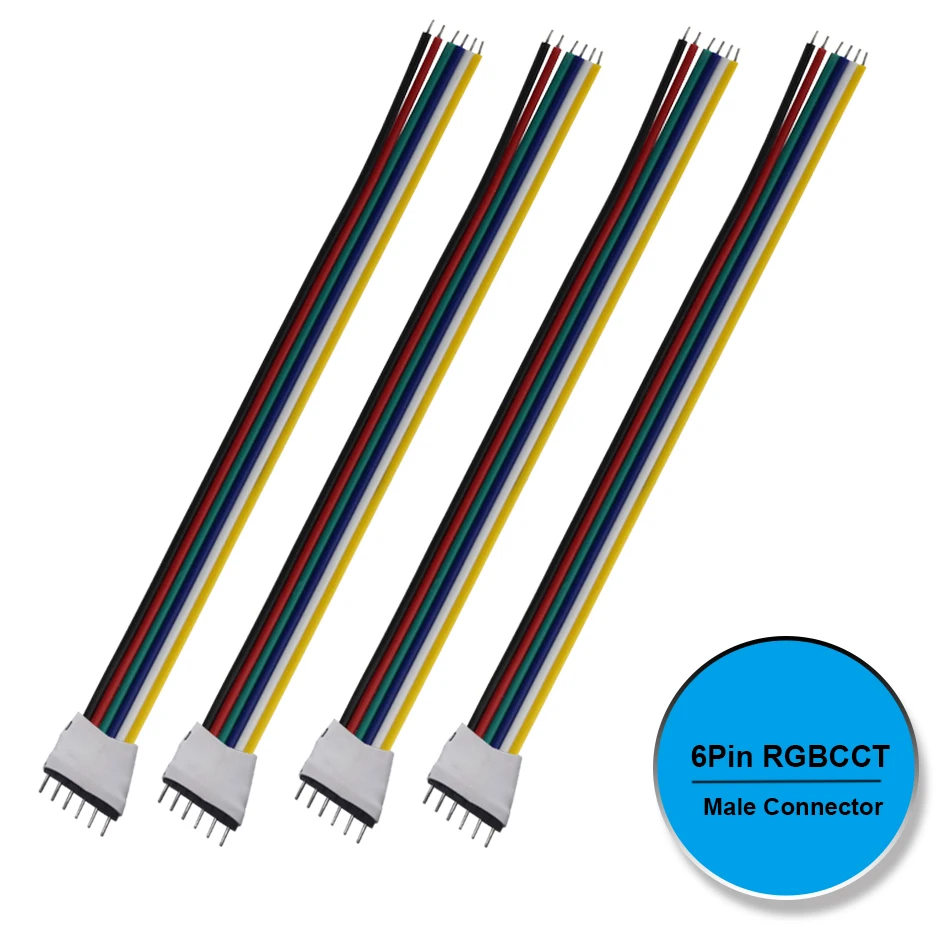 

6-контактный разъем для светодиодной ленты 5050 RGBCCT