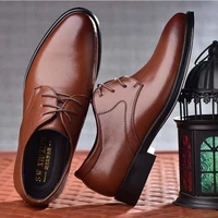 men leather shoes business dress shoes all match casual shoes shock absorbing footwear wear resistant