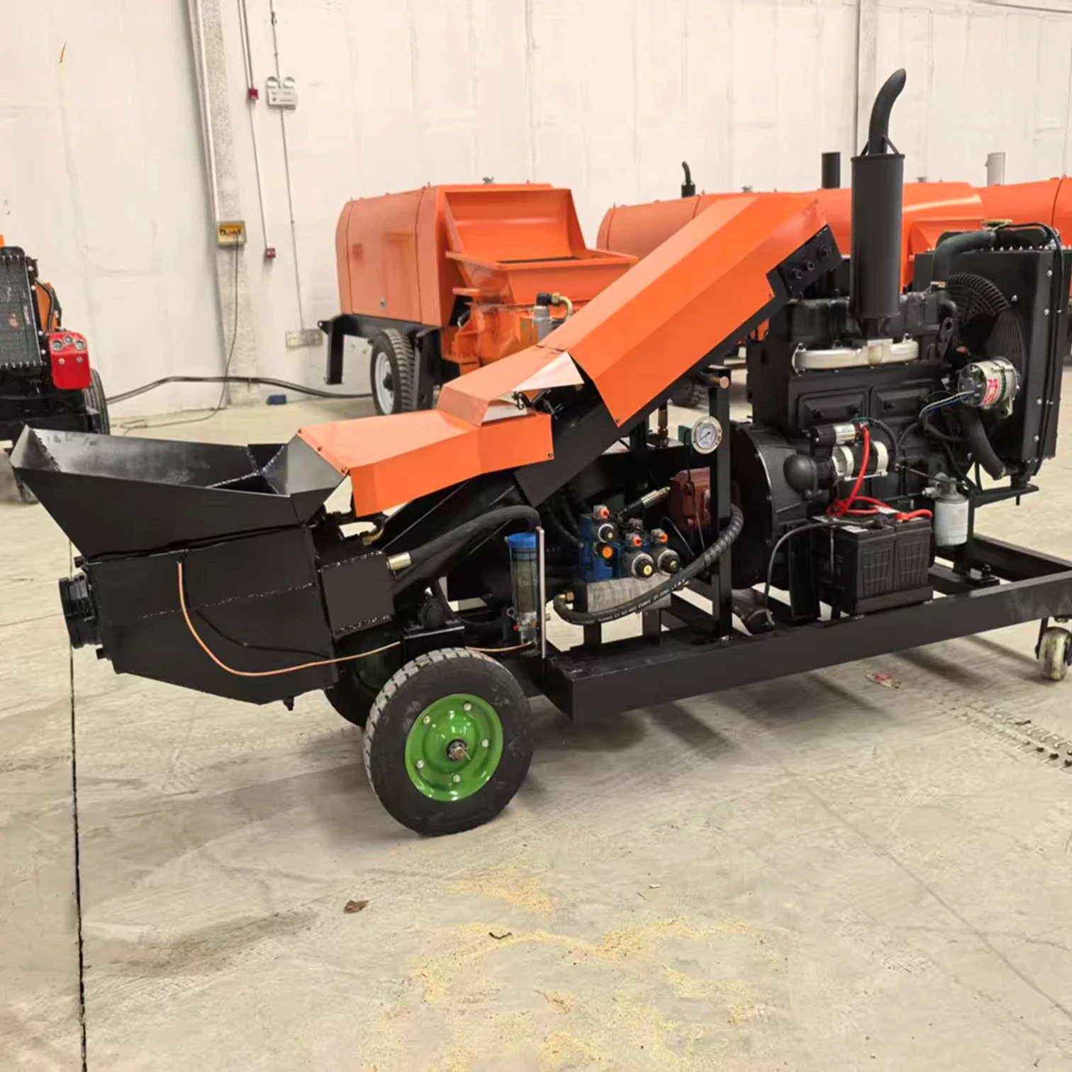 Фото Горячая распродажа: Настраиваемый дизельный бетононасос 8 м³/ч, высокая эффективность, гарантия 1 год, быстрая доставка №1