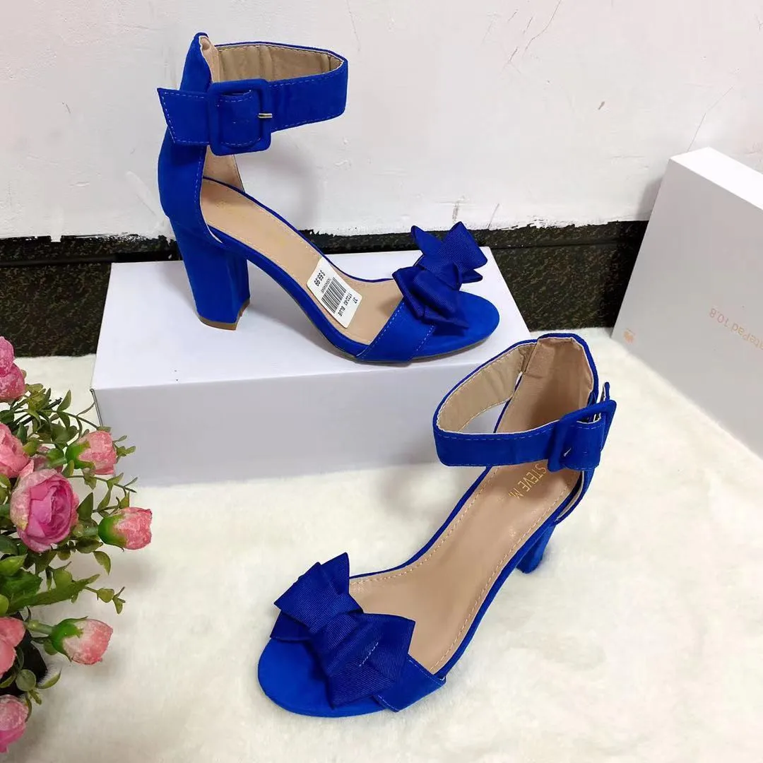 

Comfort Shoes for Women Female Sandal High Heels 2022 Summer Large Size Girls High-heeled Velvet Block Beige Low New Big