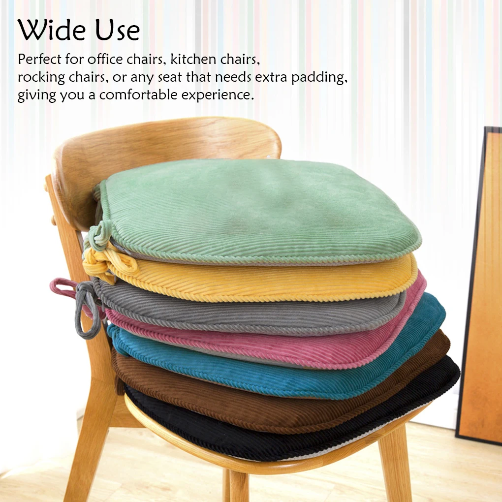 Corduroy Pads Seat Cushion Anti-slide Cushions Backrest Mat 