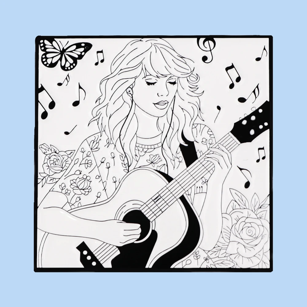 Популярные эмалированные булавки для певиц броши на заказ значки лацканах