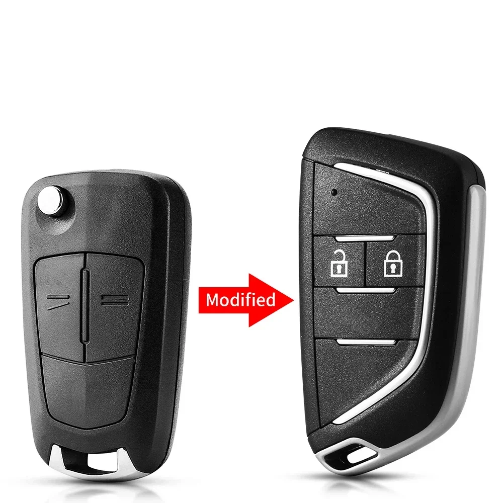 

KEYYOU 1 шт. новый для Vauxhall Opel Zafira B Astra H Corsa D Vectra C Astra Vectra Signum модифицированный чехол для ключей от автомобиля 2 кнопки