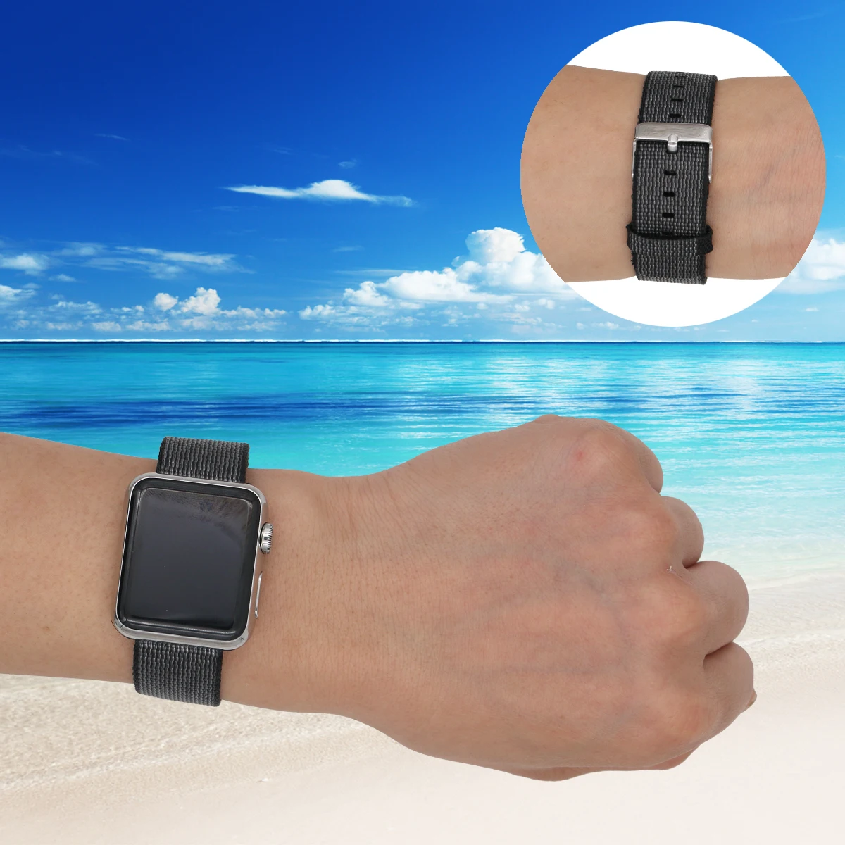 Nylon strap For Apple watch band 45mm 44mm 49mm 40mm 41mm 38mm watchband bracelet belt correa iwatch series ultra 8 7 SE 3 5 6