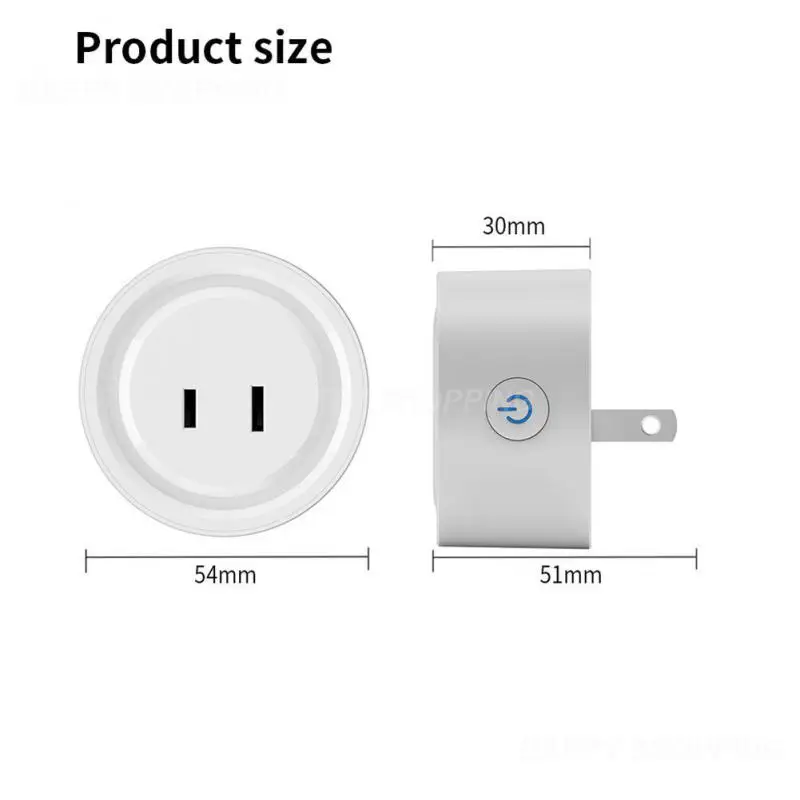 

1-6pcs 10A WiFi Smart Socket Timer Function JP Plug Tuya Smart Life App Control Voice Control Works With Alexa Google Home