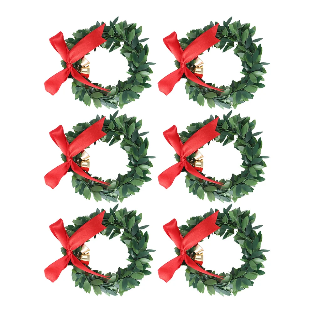6 шт. Рождественский венок Искусственная гирлянда Мини Цветочный Фестиваль