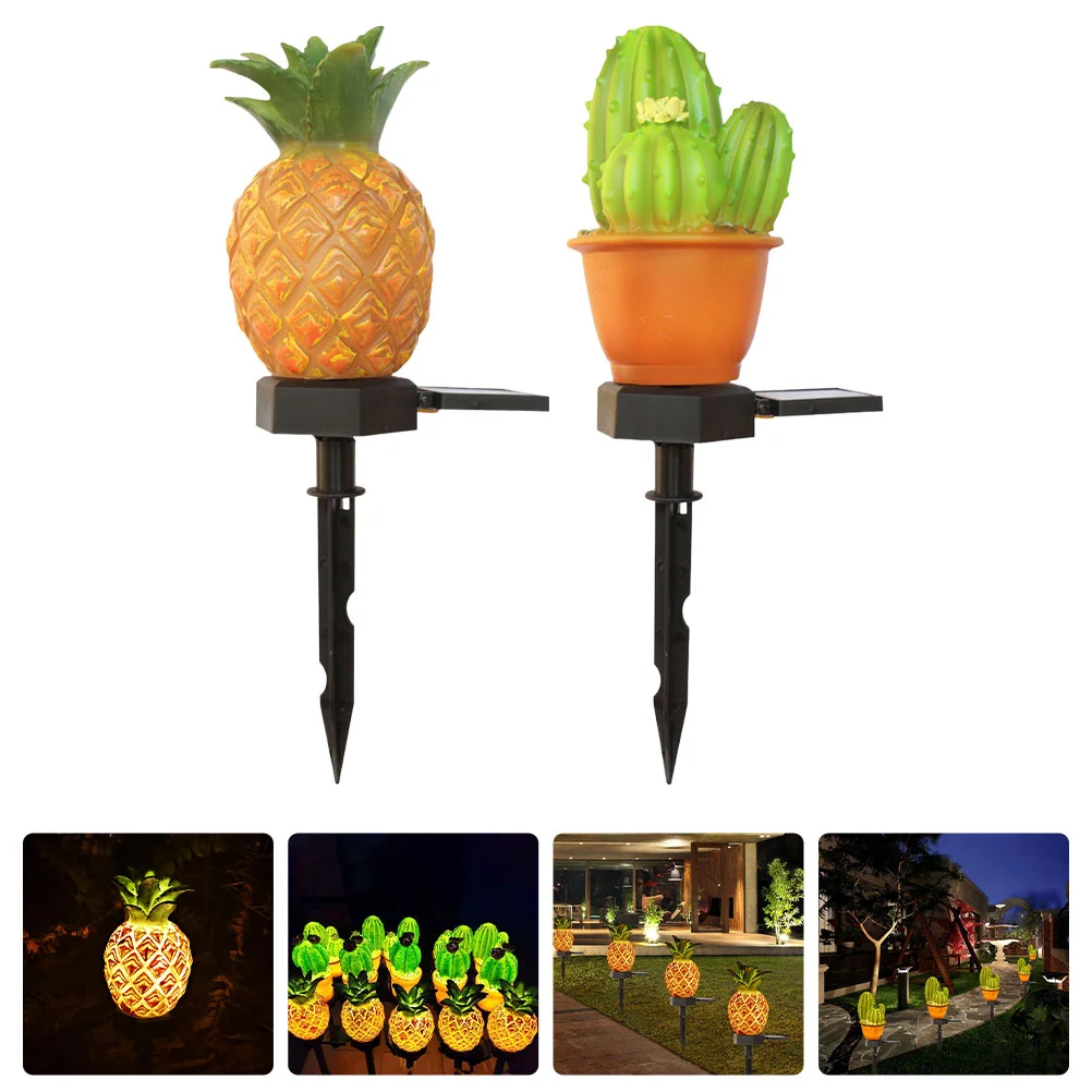 

2pcs Outdoor Decorative Lamp Stake Lamp Garden Decorative Stick Lamp Garden Decoration