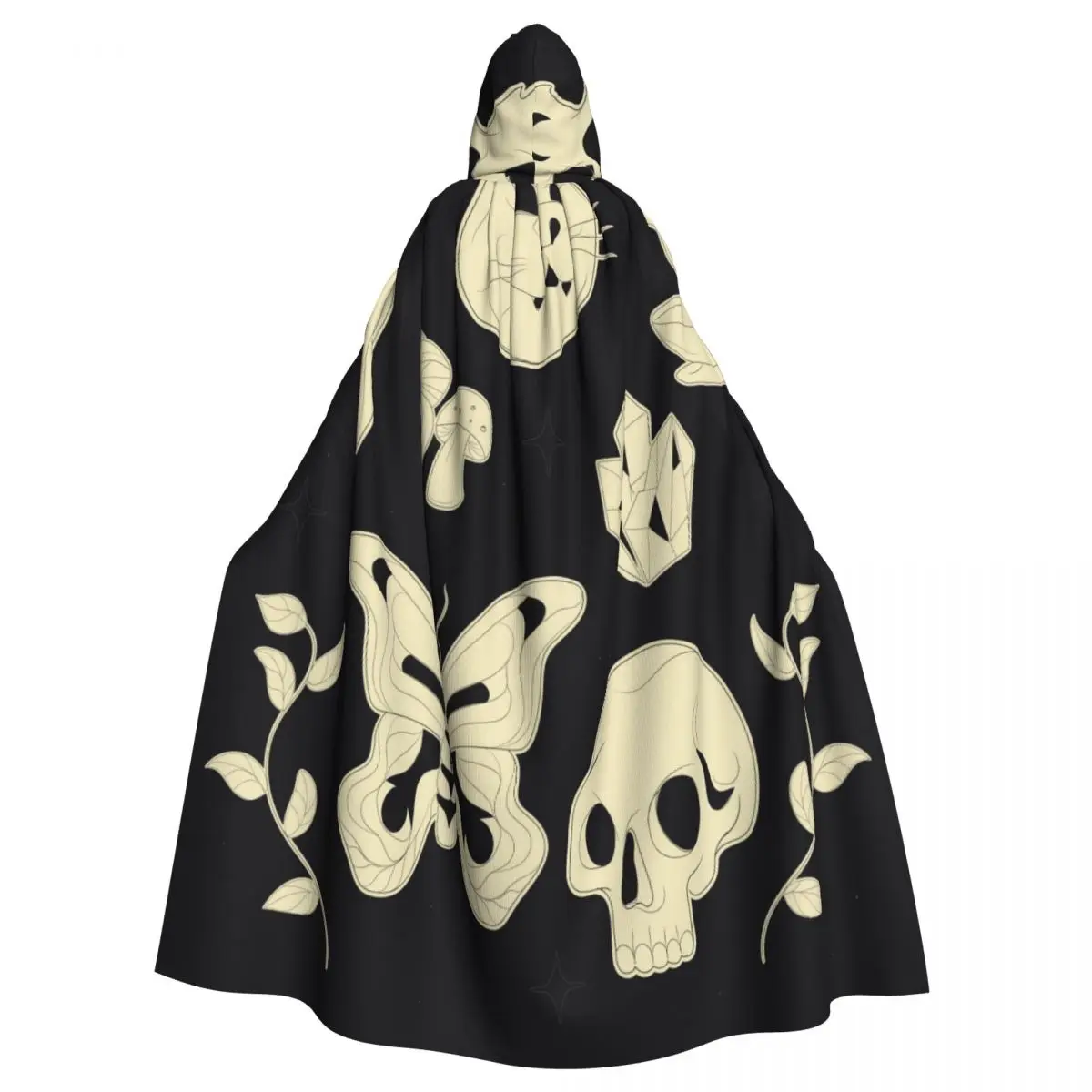 

Esoteric Mystical Elements Hooded Cloak Polyester Unisex Witch Cape Costume Accessory