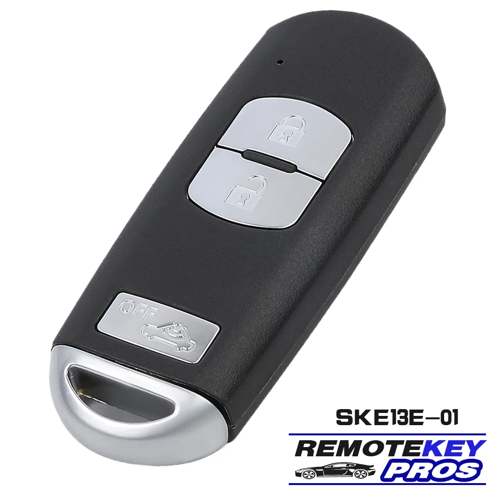 DIYKEY SKE13E-01 433 МГц ID49 2 + 1 кнопка умный дистанционный брелок без ключа для Mazda 3 6 CX-3 CX-5