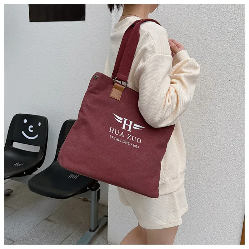 Large Capacity Printing Women's Shoulder Bag,Portable Versatile Simplicity Fashionable Handbag,Canvas Lightweight Totes