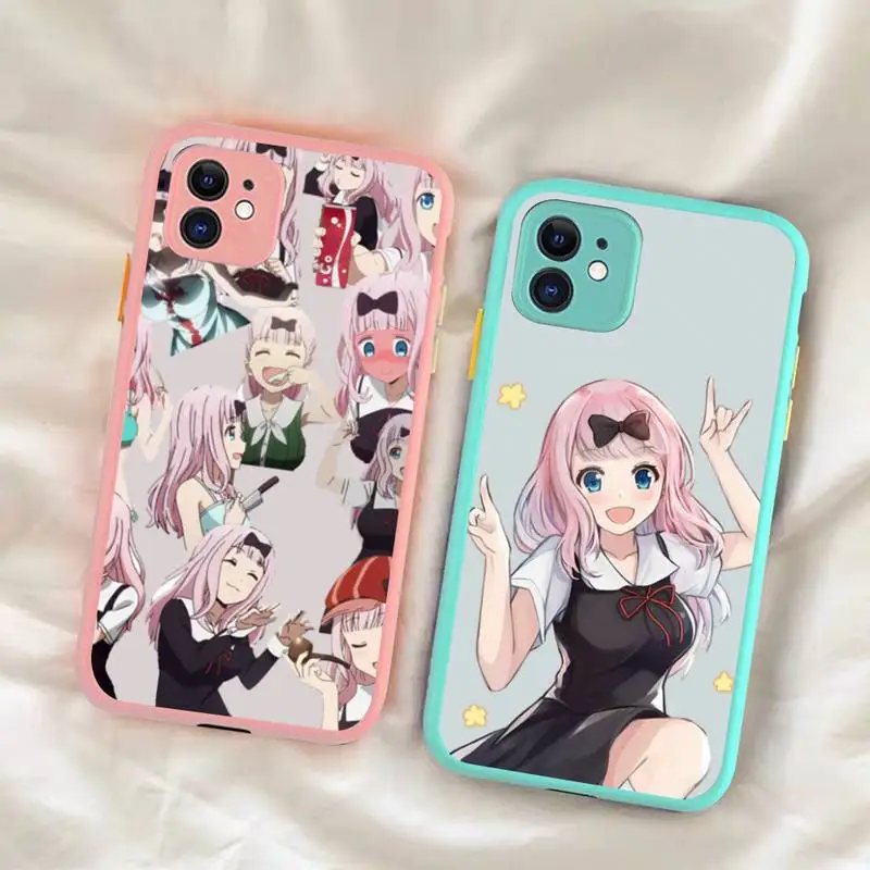 

Chika Fujiwara Phone Case for iPhone 14 11 12 13 Mini Pro Max 8 7 Plus X XR XS MAX Translucent Matte Cover