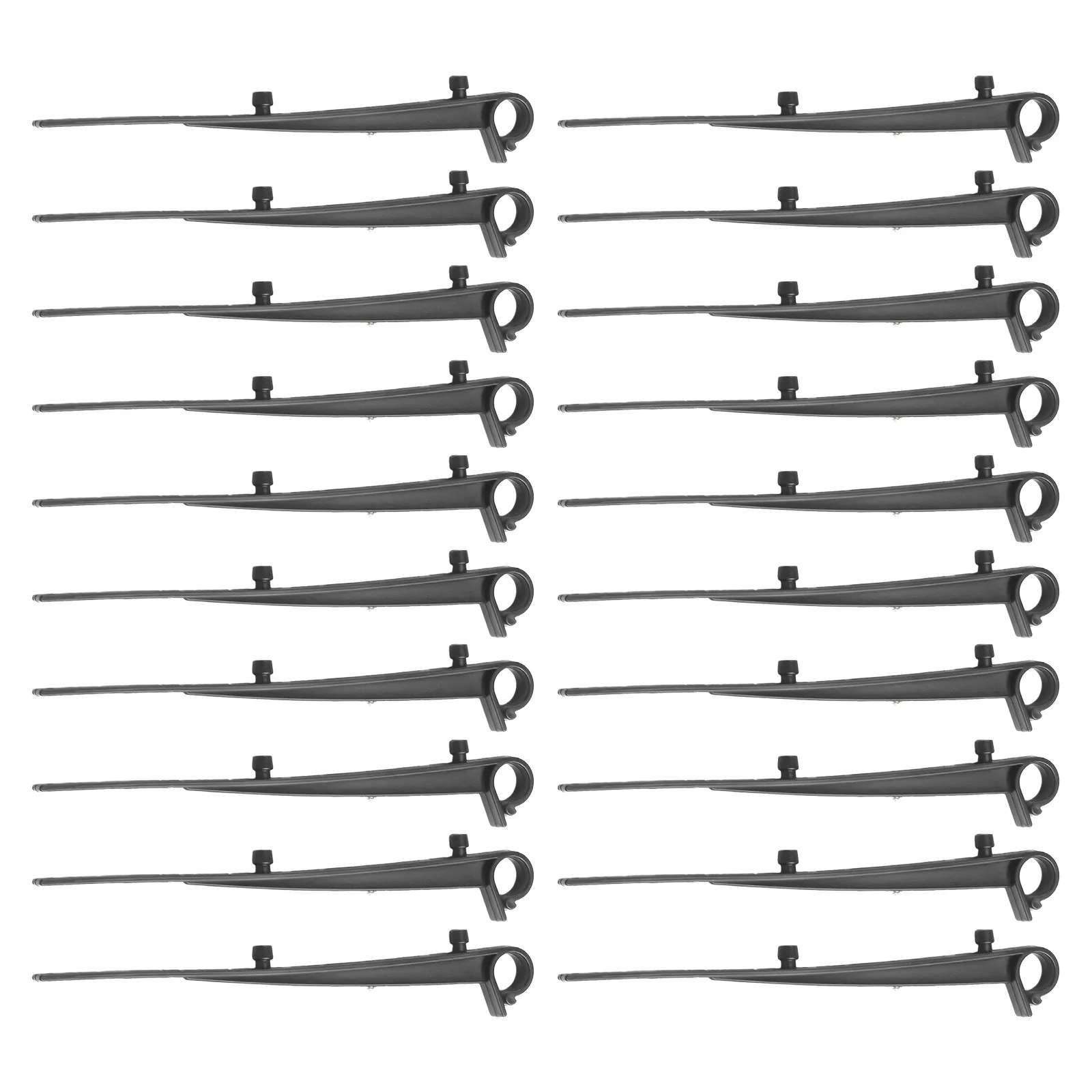 

Secure Universal Gutter Brush Clips Compatible with Most Gutters Easy Installation 150mm Long 20 Pieces Black